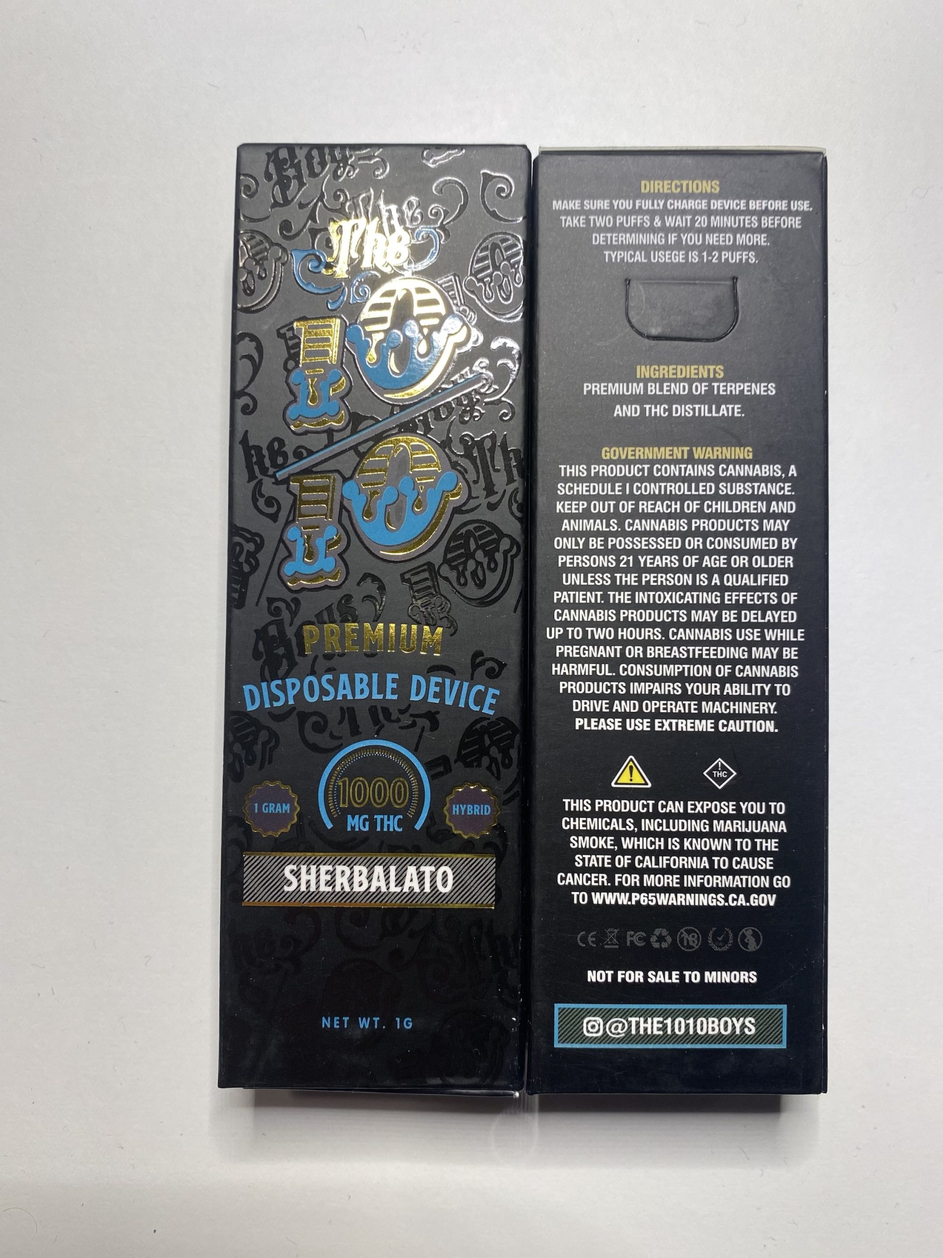 10/10 Boys Live Resin THC 1g